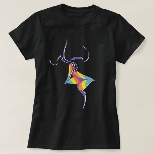 Trotse HBT-regenboog Pride kuslippen T-shirt (Design voorkant)