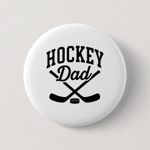 Trotse hockeyvader team supporter ronde button 5,7 cm