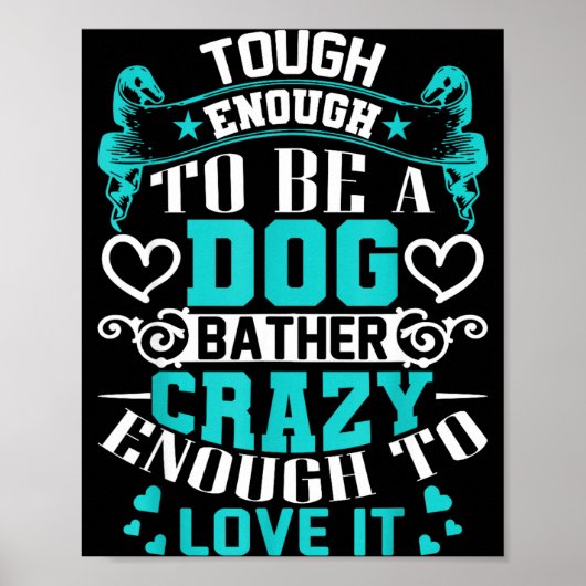 Trotse hond badmeester inspirerende citaten grappi poster (Voorkant)