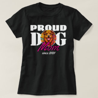 Trotse hond moeder met aangepaste jaar t-shirt