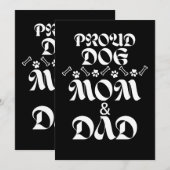 TROTSE HOND MOEDER & VADER HONDEN LIEFHEBBERS HUIS KAART (Voorkant / Achterkant)