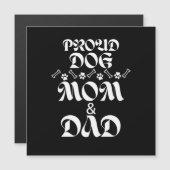 TROTSE HOND MOEDER & VADER HONDEN LIEFHEBBERS HUIS MAGNETISCHE UITNODIGING (Voorkant / Achterkant)