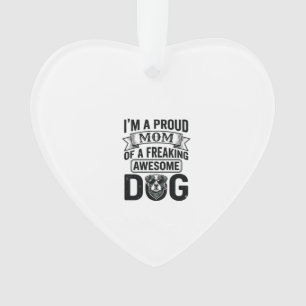 Trotse Hond Moeder Vintage Gravure Vector Design_1 Ornament