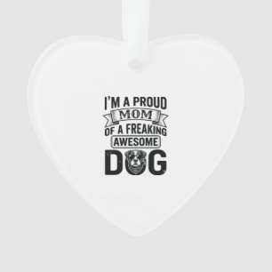 Trotse Hond Moeder Vintage Gravure Vector Design_1 Ornament