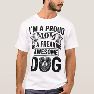 Trotse Hond Moeder Vintage Gravure Vector Design_1 T-shirt
