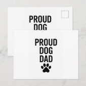 Trotse Hond Papa – Grappig Geschenk voor Hondenlie Briefkaart (Voorkant / Achterkant)