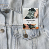 Trotse hondenmoeder gepersonaliseerde afbeelding e button (Insitu)