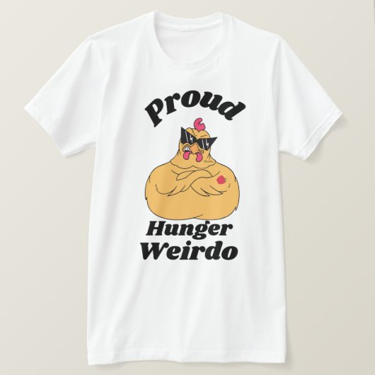 Trotse Honger Weirdo T-shirt (Design voorkant)