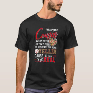 Trotse Honkbal Neef Honkbal Familie Matching 1 T-shirt