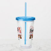 Trotse honkbalmoeder - Game Day Enthusiast Acryl Drinkbeker (Rechts)