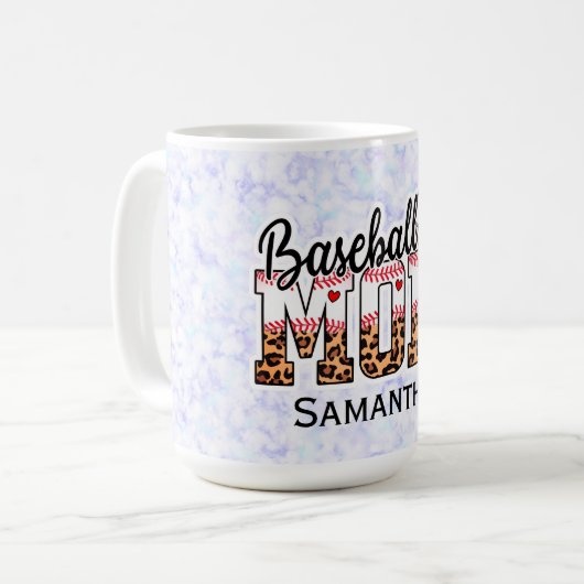 Trotse honkbalmoeder - Game Day Enthusiast Koffiemok (Voorkant links)