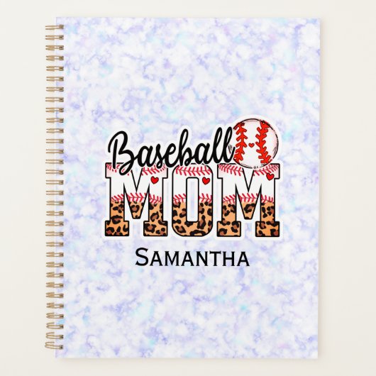 Trotse honkbalmoeder - Game Day Enthusiast Planner (Voorkant)