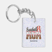 Trotse honkbalmoeder - Game Day Enthusiast Sleutelhanger (Voorkant Links)