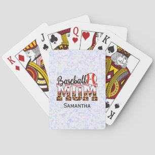 Trotse honkbalmoeder - wedstrijdenthousiast pokerkaarten