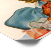 trotse huisvrouw bij het diner poster (Hoek)