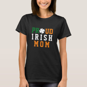Trotse Ierse Moeder Shamrock Clover Moederdag T-shirt