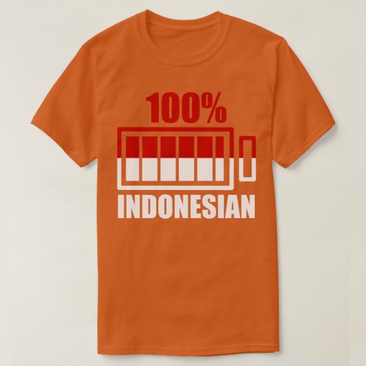 Trotse Indonesische cadeauvlag Indonesië T-shirt (Design voorkant)