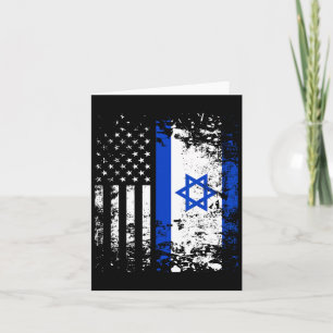Trotse Israëlische VS vlag Patriottische trots is  Kaart