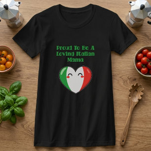 Trotse Italiaanse Mama Moederschap T-shirt