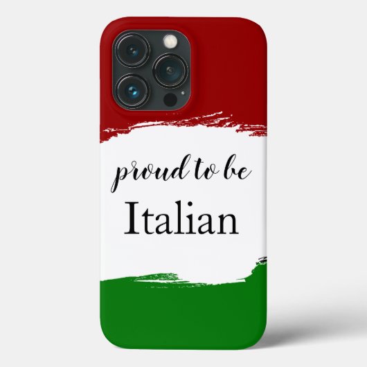 Trotse Italiaanse Patriottische  Case-Mate iPhone Case (Achterkant)