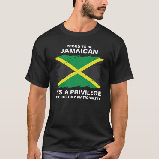 Trotse Jamaiaan, Het Is Een Privilege T-shirt (Voorkant)