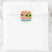 Trotse Jamaicaanse Amerikaan Ronde Sticker (Tas)