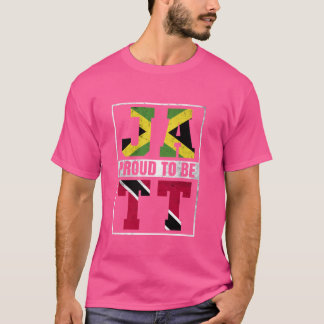Trotse Jamaicaanse Trinidadiaanse mix Jamaica en T T-shirt