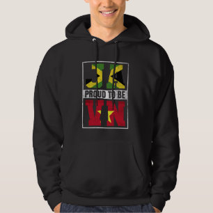 Trotse Jamaicaanse Vietnamese mix Jamaica en Vietn Hoodie