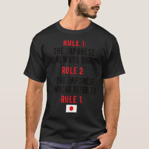 Trotse Japanse Regels Japan Vlag Japanse Roots T-shirt