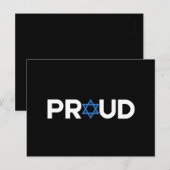 Trotse Joodse Hebreeuwse feestdag Trotse Joodse re Briefkaart (Voorkant / Achterkant)