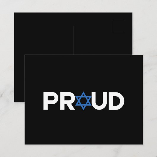 Trotse Joodse Hebreeuwse feestdag Trotse Joodse re Briefkaart (Voorkant / Achterkant)