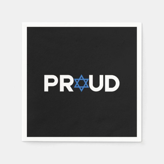 Trotse Joodse Hebreeuwse feestdag Trotse Joodse re Servet (Voorkant)