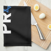 Trotse Joodse Hebreeuwse feestdag Trotse Joodse re Theedoek (Quarter Fold)