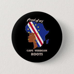 Trotse Kaapverdische wortels Black History Month v Ronde Button 5,7 Cm