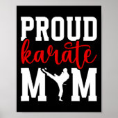 Trotse Karate Moeder Karate Moeder Karate Mama Poster (Voorkant)