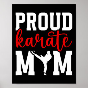Trotse Karate Moeder Karate Moeder Karate Mama Poster