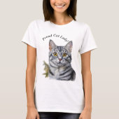 Trotse kat dame t-shirt (Voorkant)