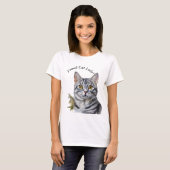 Trotse kat dame t-shirt (Voorkant volledig)