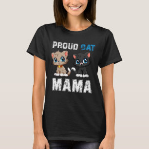 Trotse kat mama, grappige huisdier eigenaar nation t-shirt