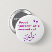 trotse kat ronde button 5,7 cm (Voorkant /achterkant)