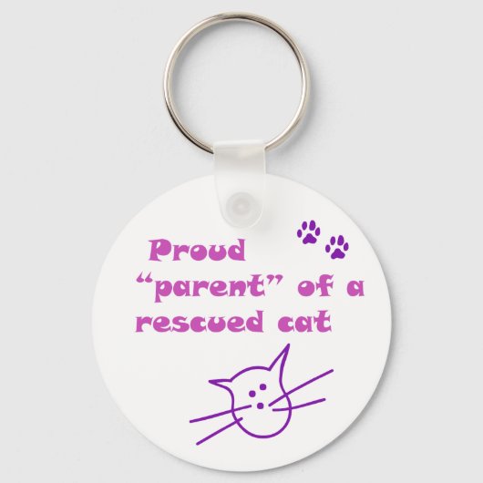 trotse kat sleutelhanger (Voorkant)