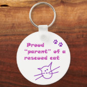 trotse kat sleutelhanger (Voorkant)