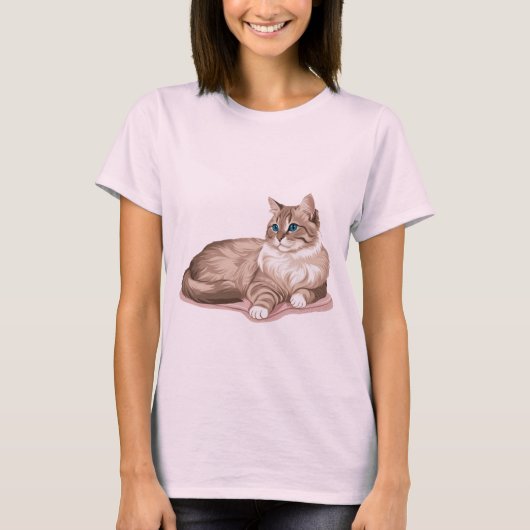 Trotse katteneigenaren - kattenliefhebbers t-shirt (Voorkant)