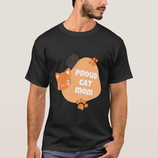 Trotse Kattenmoeder Kattendag Kat T-shirt (Voorkant)