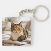 Trotse Kattenmoeder Moederdag Dubbelzijdig Sleutelhanger (Achterkant)