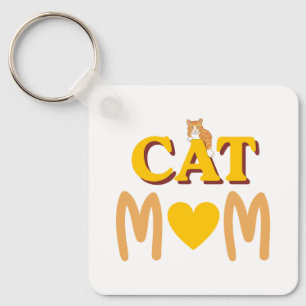 Trotse Kattenmoeder Moederdag Sleutelhanger