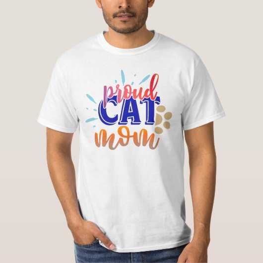 Trotse Kattenmoeder T-shirt (Voorkant)