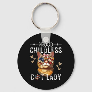 Trotse kinderloze kat dame kat moeder liefhebbers sleutelhanger