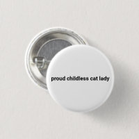 Trotse kinderloze kat dame minimalist grappig wit