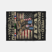 Trotse kleindochter van Desert Storm veteraan fami Fleece Deken (Voorkant (Horizontaal))